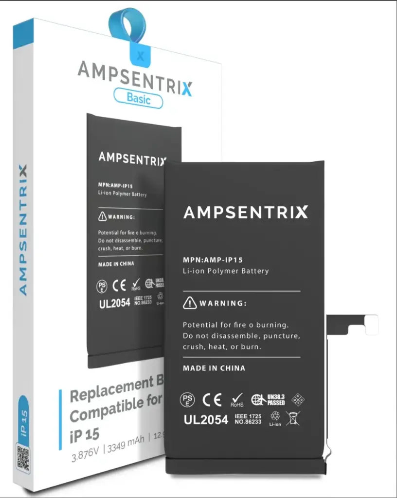 Ampsentrix Battery Replacement for IPH 15 